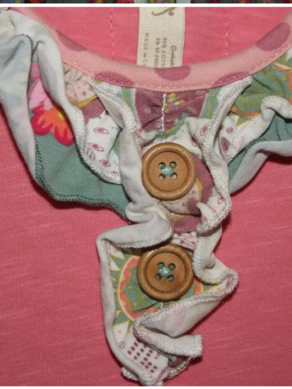 MATILDA JANE Dress Sz 4 Stretch Sundress Girls Patchwork Ruffles Buttons - Picture 3 of 8